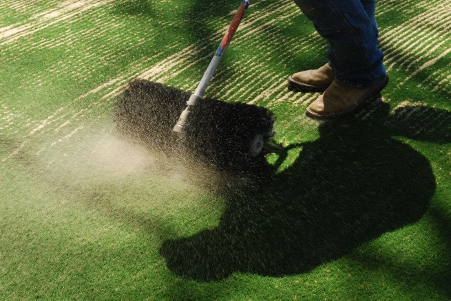 Vancouver artificial turf installation - base layer aggregate