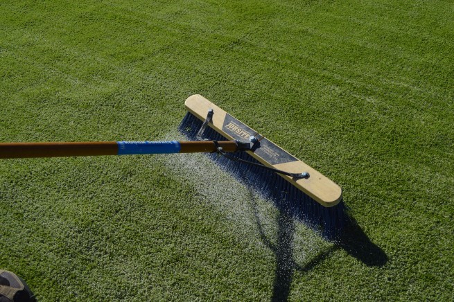 Vancouver artificial turf installation - infill